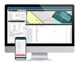 QR-Patrol web dashboard with map and patrol events, and the mobile app